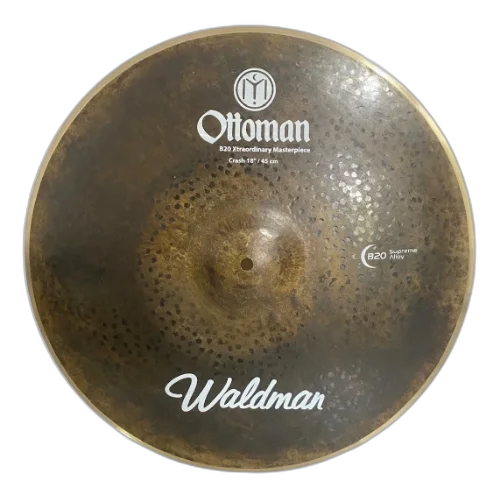 Prato Waldman Ottoman Crash 17" Liga B20 com Som Equilibrado e Projeção Rica