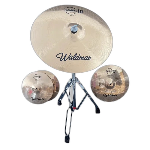 Kit Pratos Bateria Waldman Balance 10 Xplendid 10/14/16/20" Liga B10 com Bag Inclusa