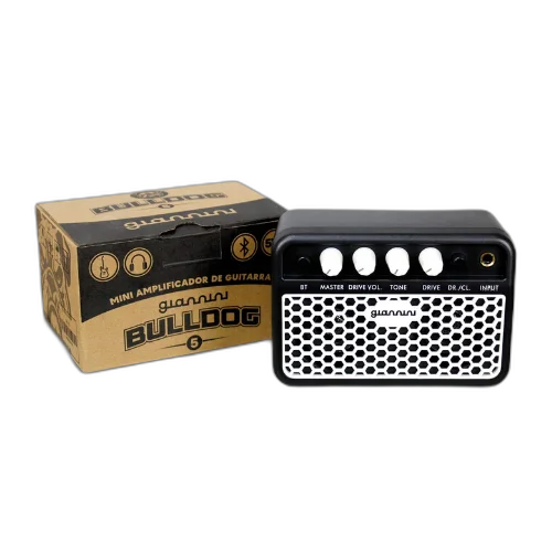 Amplificador Mini Giannini GB-5 Bulldog 5W para Guitarra com Entrada P10 e Saída para Fone