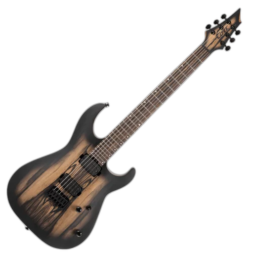Guitarra Cort KX500 PM NBB Pale Moon Natural Black Burst com Captadores Seymour Duncan HH Braço Roasted Maple/Walnut 5-ply e Escala Macassar Ebony com Trastes Jumbo Stainless Steel
