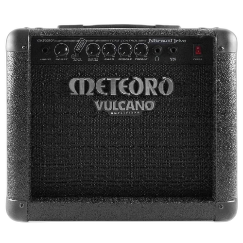 Amplificador Meteoro Nitrous Drive 15 15W 9 Polegadas Híbrido Pré-Valvulado com 2 Canais Reverb e Falante 8" para Prática e Iniciantes