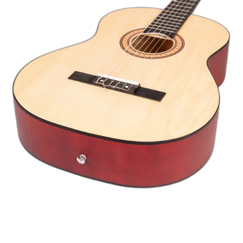 Violão Acústico Nylon Clássico Marquês VN129 NS AC Natural Fosco Estudante com Tampo em Linden Laminado Braço em Linden Escala em Techwood/Rosewood