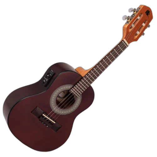 Cavaco Eletroacústico Marquês CA135 CTS EQ Castanho Fosco Estudante com Tampo Fundo e Laterais em Plywood Laminado Braço em Cedro Escala em Rosewood com 20 Trastes em Alpaca Equalizador Ativo UK-300T 2 Bandas