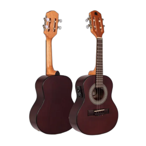 Cavaco Eletroacústico Marquês CA135 CTS EQ Castanho Fosco Estudante com Tampo Fundo e Laterais em Plywood Laminado Braço em Cedro Escala em Rosewood com 20 Trastes em Alpaca Equalizador Ativo UK-300T 2 Bandas