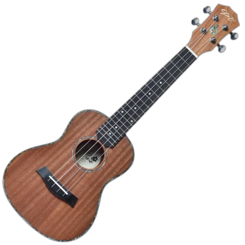 Ukulele Concerto Acústico Seizi Maui Plus Concert Sapele Nut e Rastilho em Osso Roseta em Abalone Friso em Abalone Encordoamento Aquila e Logo no Headstock e Bag 10360226