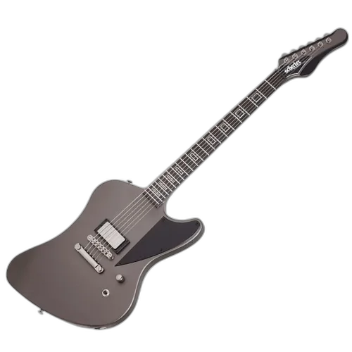 Guitarra Schecter Paul Wiley Noir Satin Carbon Grey com Corpo em Mogno Braço 3 Peças Mogno Set-Neck com Reforço de Carbon Fiber Escala em Ébano Frets em Aço Inoxidável Captador Schecter USA Pasadena Plus 398