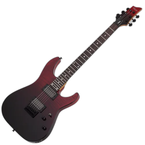 Guitarra Schecter C-1 Standard Blood Burst com Corpo em Basswood Braço em Maple Escala em Rosewood com Captadores Schecter Diamond SuperRock Custom Ponte Schecter com Tremolo Floyd Rose Special 3949