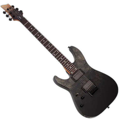 Guitarra Schecter C-1 Standard Canhoto Blood Burst BFBB Corpo em Mogno e Topo Burl Figurado Braço em Bordo Torrado Escala em Jacarandá com Captadores Schecter Diamond Standard Ponte Schecter Diamond Hardtail 3952