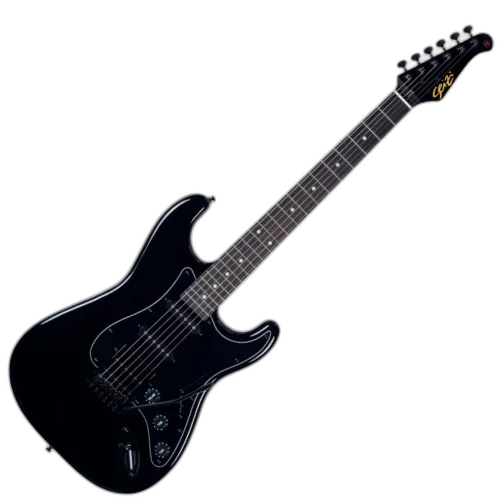 Guitarra Seizi Fun Vintage Budokan HSS All Black Captadores Chidori HSS Ponte Tremolo e Bag 10361264
