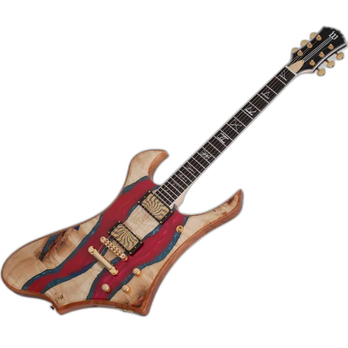 Guitarra Schecter Goreghen Special Edition Blood Red Burst BRB com Corpo em Mogno Braço Maple 3 Peças Set-Neck com Ultra Access Escala em Ébano com Captadores Schecter USA Pasadena 4578