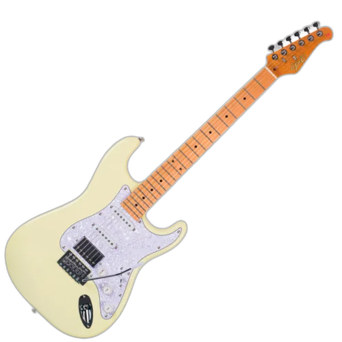 Guitarra Seizi Fun Vintage Budokan HSS Olympic White Captadores Chidori HSS Ponte Tremolo e Bag 10361265
