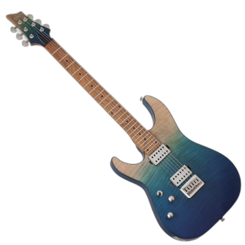 Guitarra Schecter Canhota C-1 Standard Plus Black Fade com Corpo em Basswood Braço Maple Bolt-on Perfil Thin Escala em Pau-Ferro com Captadores Schecter Diamond SuperRock HH Ponte TonePros Tune-O-Matic 3939