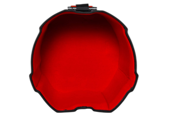 Interior em Microveludo Vermelho com Espuma Acolchoada