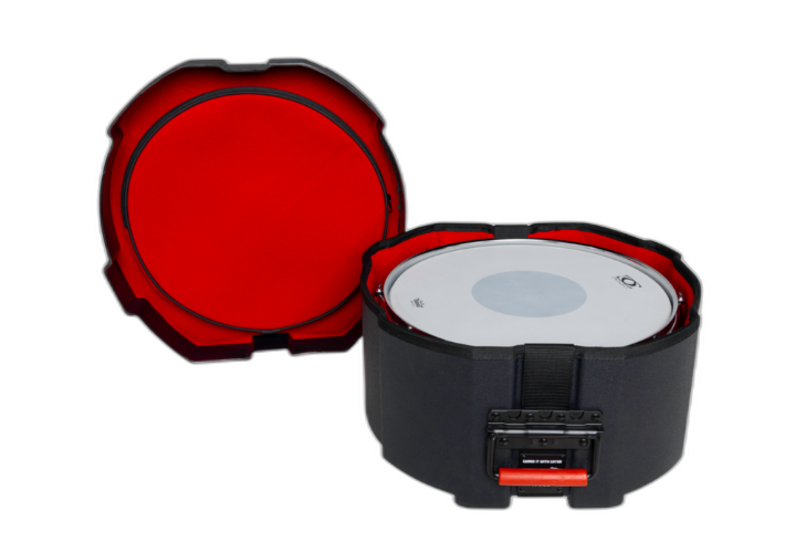 Interior em Microveludo Vermelho com Espuma Acolchoada