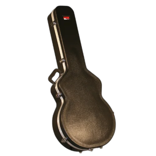 Case para Guitarra Semi Acústica Gator GC 335 com Estrutura ABS Ultra Resistente Interior em Microveludo Vermelho com Espuma Acolchoada Alças Ergonômicas Travas Reforçadas e Design Específico para Formato Semi Acústica 335