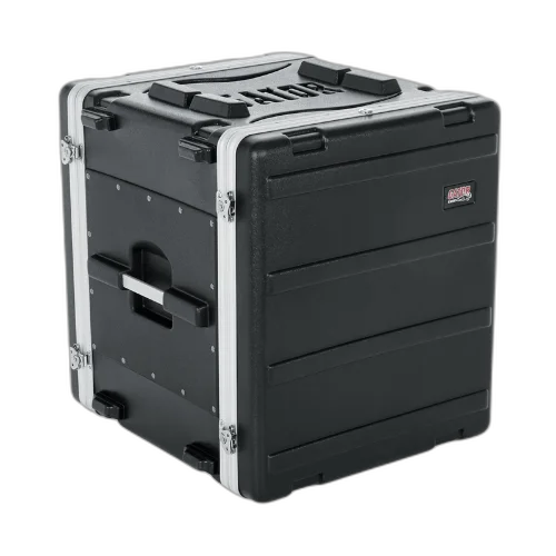 Case para Periférico Gator 12U Polietileno 19" GR 12L com Estrutura em Polietileno Ultra Resistente Alças Ergonômicas Travas Reforçadas Rodas e Tampa Frontal Removível Proteção Robusta e Prática para Rack 12 Unidades 19"