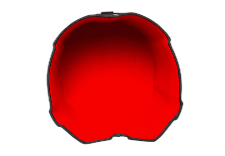 Interior em Microveludo Vermelho com Espuma Acolchoada