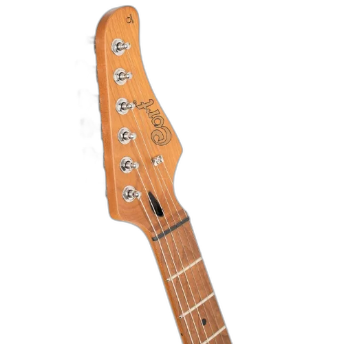 Guitarra Cort G200SE Scarlet Red com Corpo Poplar Braço Roasted Maple Bolt-On Escala Roasted Maple Captadores Cort Powersound HSS Ponte 6-Point Vintage-Style Tremolo 22 Trastes