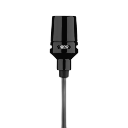 Microfone Shure CVL Lapela Condensador Cardioide Miniatura Preto com Presilha TA4F TQG Windscreen e Conector para Bodypack Shure