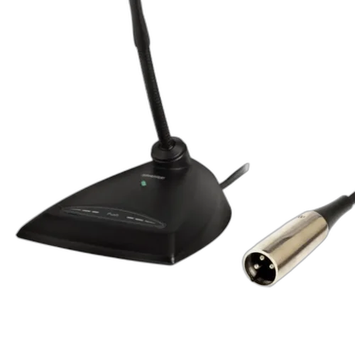 Microfone Shure MX418D/S Gooseneck Microflex 18" Cardioide com Base de Mesa Desktop Pré-amplificador Embudo Flange de Travamento Shock Mount A400SM e Windscreen de Espuma
