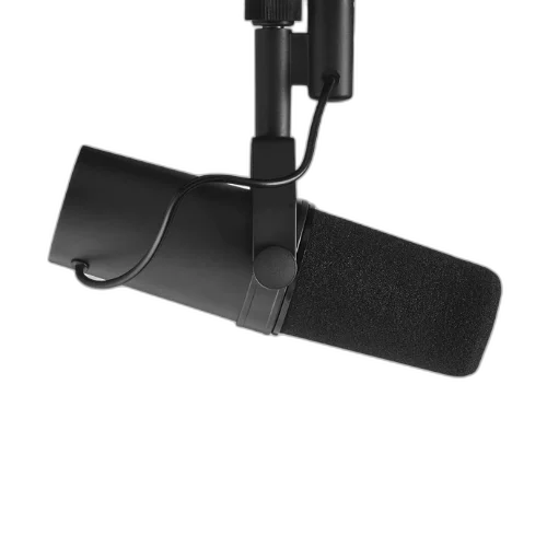 Microfone Shure SM7B Vocal Dinâmico Cardioide com Suspensão de Ar Interna Filtro Anti-Pop A7WS Rejeição Eletromagnética Avançada e Montagem Yoke
