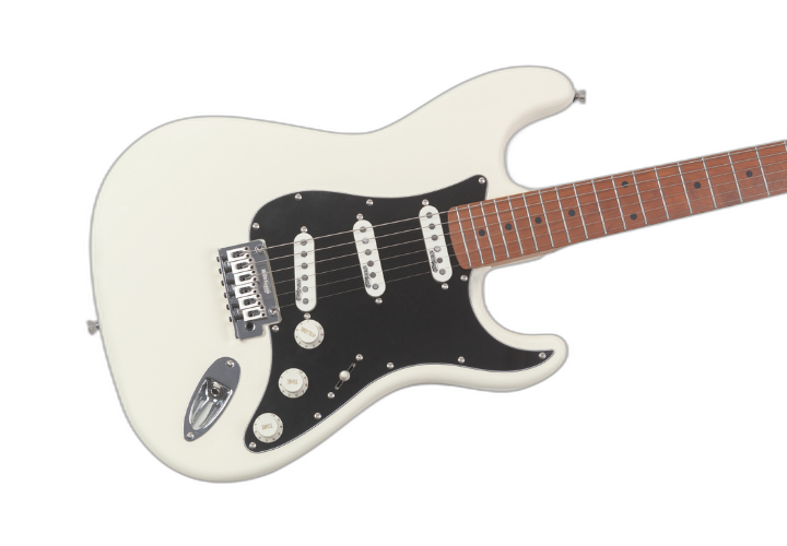 Corpo Aliso Olympic White com Pickguard Preto