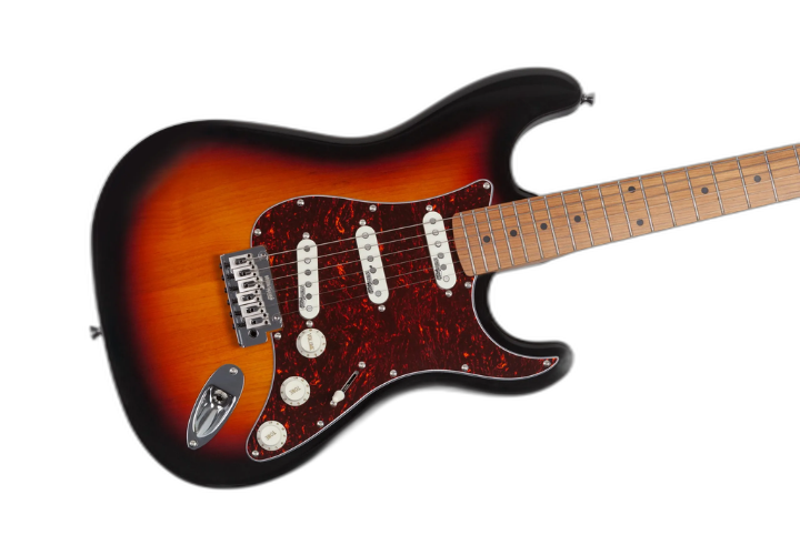 Corpo Alder 3 Tone Sunburst com Pickguard Tortoise