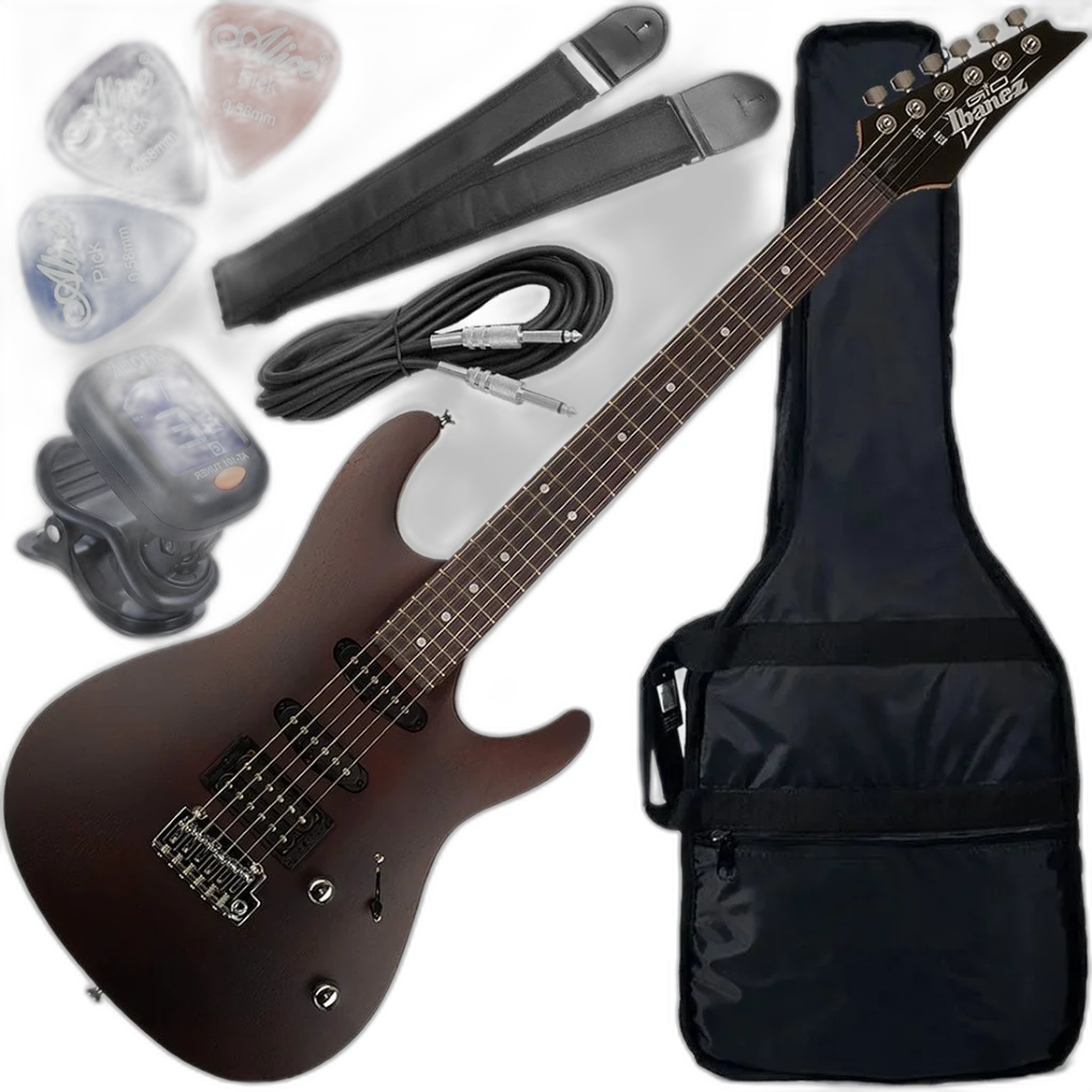 Kit Guitarra Ibanez Gio GSA60 HSS Walnut Flat WNF Gx01