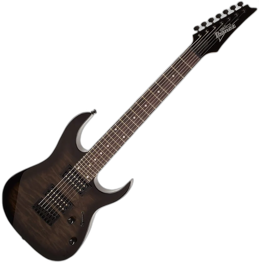 Kit Guitarra Ibanez GRG-7221 QA HH 7 Cordas Transparent Black Sunburst TKS Gx02