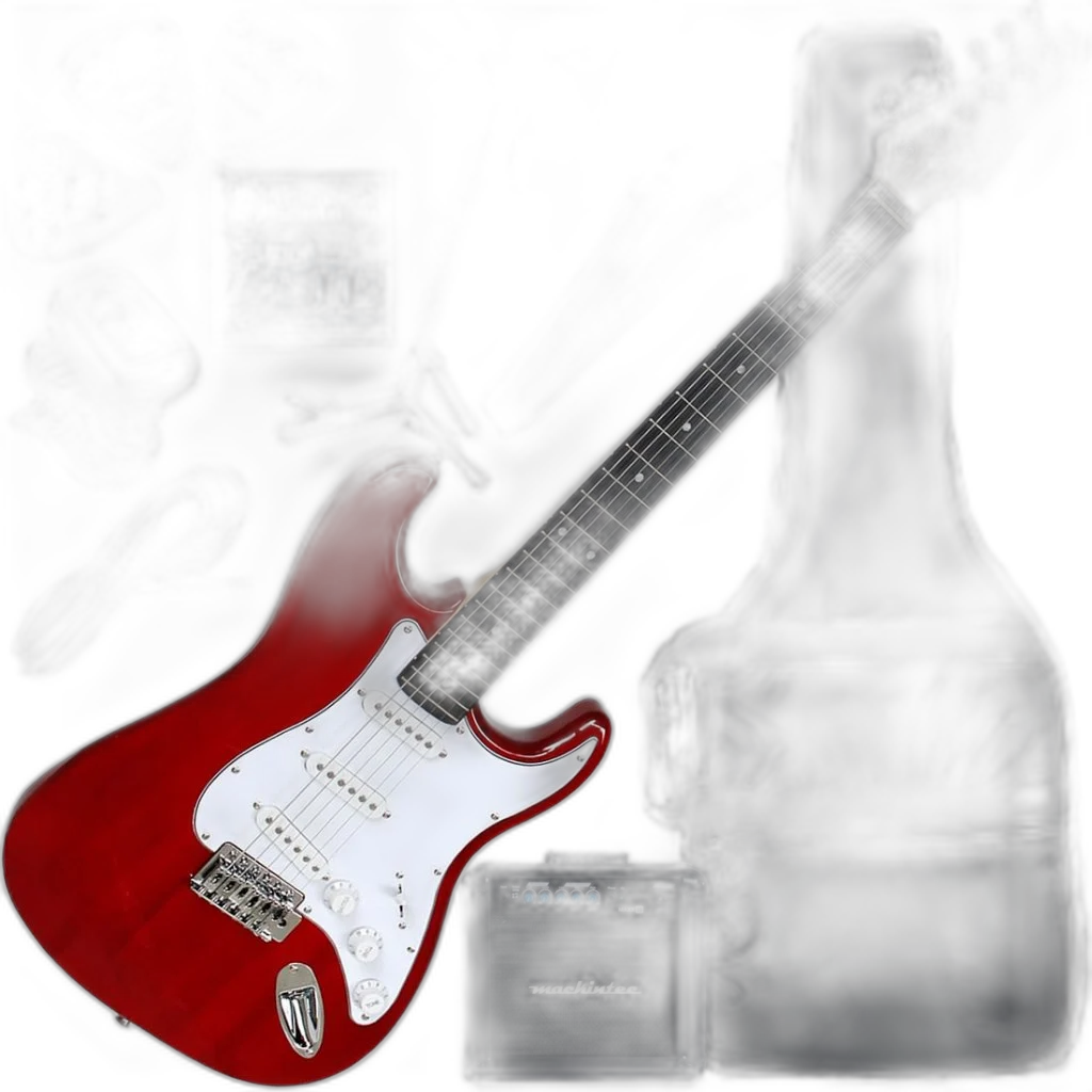 Kit Guitarra Elétrica Stratocaster Giannini G100 Trd/Wh Gx03