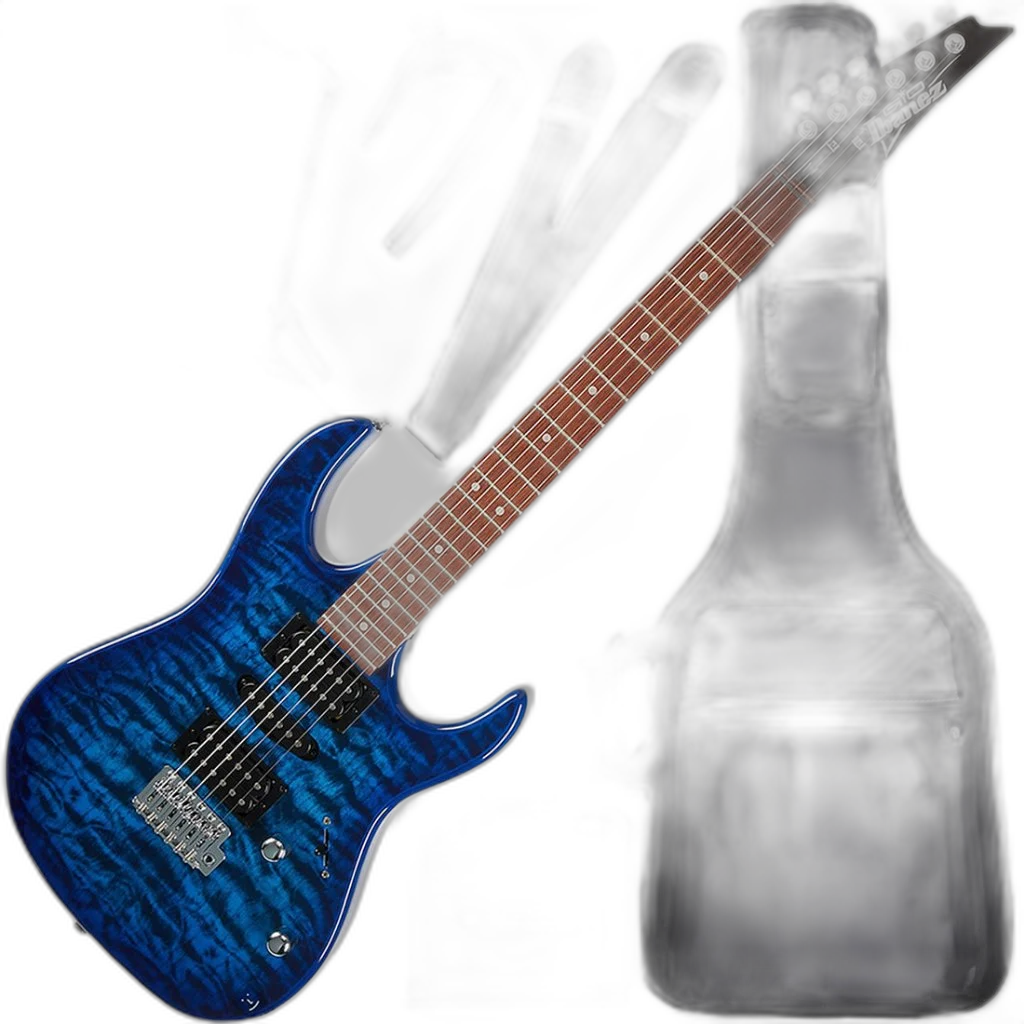 Kit Guitarra Ibanez Grx70 Qa Hsh Blue Burst Tbb Gx04