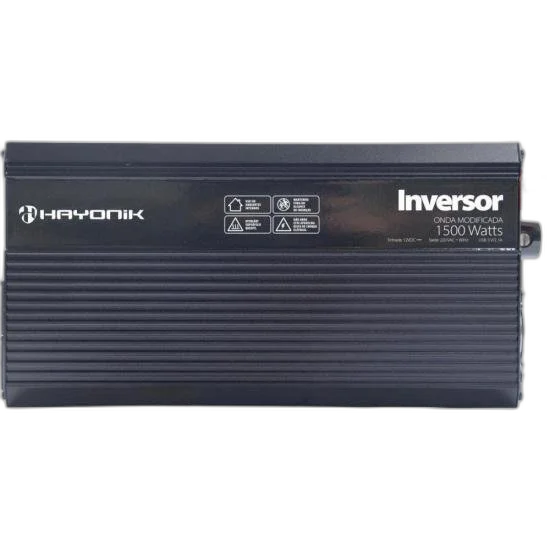 Inversor Automotivo HAYONIK MSW1215 Onda Modificada 1500W 12V/220V