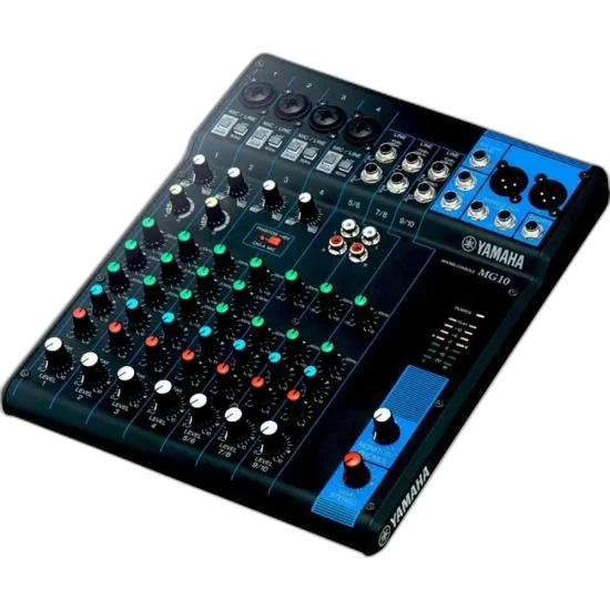 Mesa de Som Yamaha MG10 Analógica 10 Canais 110V Preta