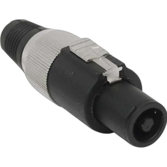 Conector Speakon de Linha Macho 4 Pólos PGSP0004 Preto/Cinza Storm - PCT / 10