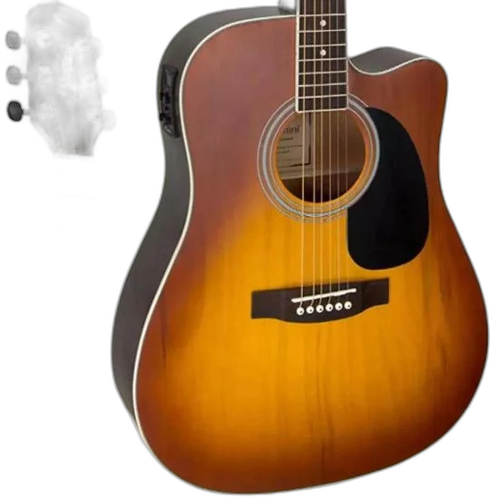Violão Giannini GF1D CEQ Eletroacústico Aço Honey Burst