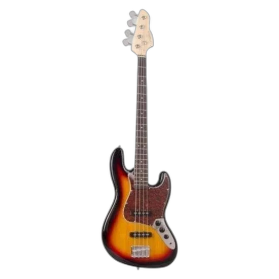 Contrabaixo Giannini GB-100 Jazz Bass Elétrico Passivo Sunburst/Turtle - Qualidade e Estilo para Músicos