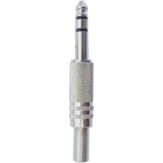 Plug P10 Estéreo Metal com Mola Niquelado Genérico Storm - PCT / 50