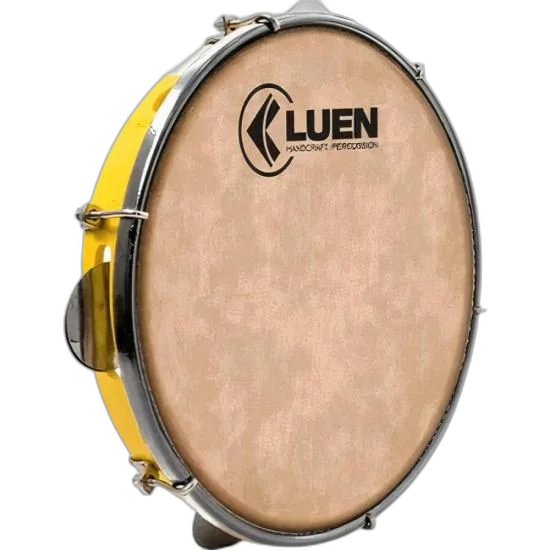 Pandeiro 10" Pele Animal Luen Amarelo
