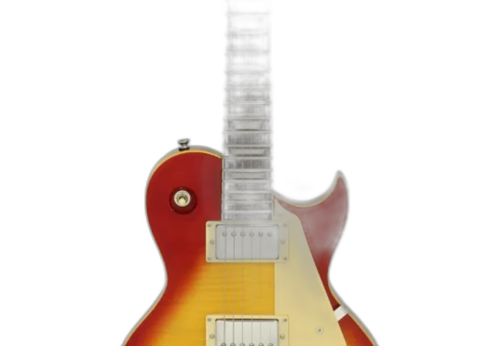 Corpo Okoume Carved Top Flamed Maple Aged Cherry Sunburst