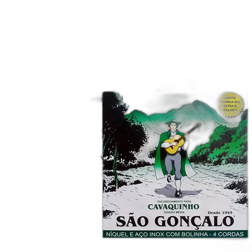 Kit 2 Encordoamento Cavaquinho Aço C/ Bolinha São Gonçalo