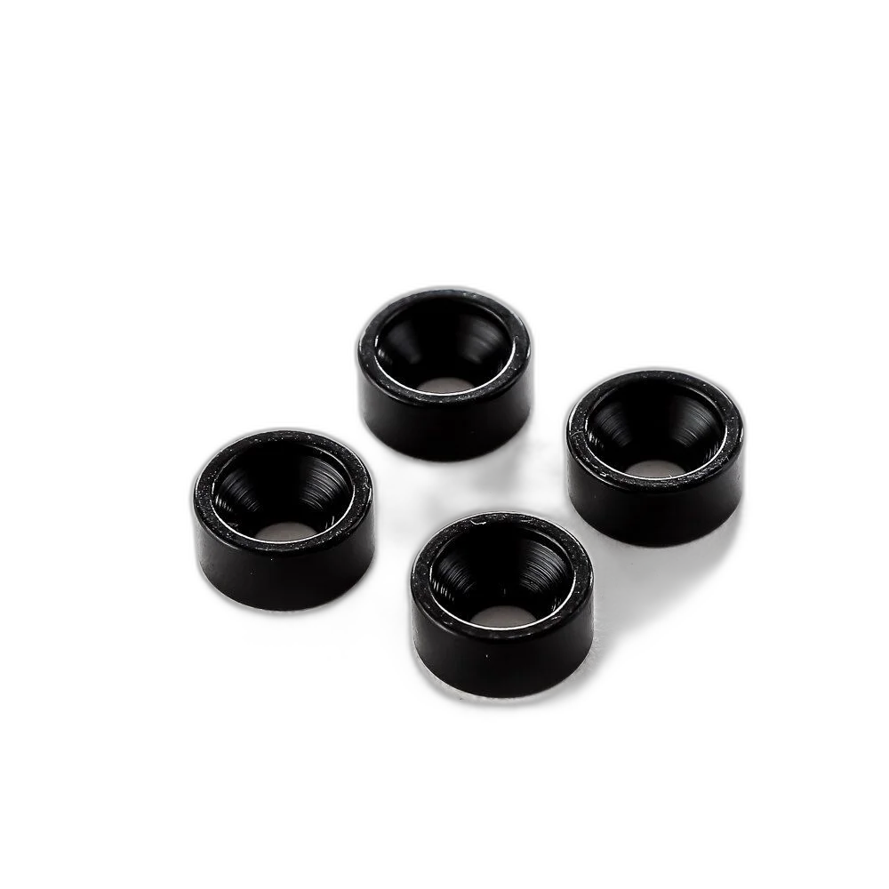 Bucha Trocolos Instrumentos Preta (4 Peças) Spirit JTG-BK