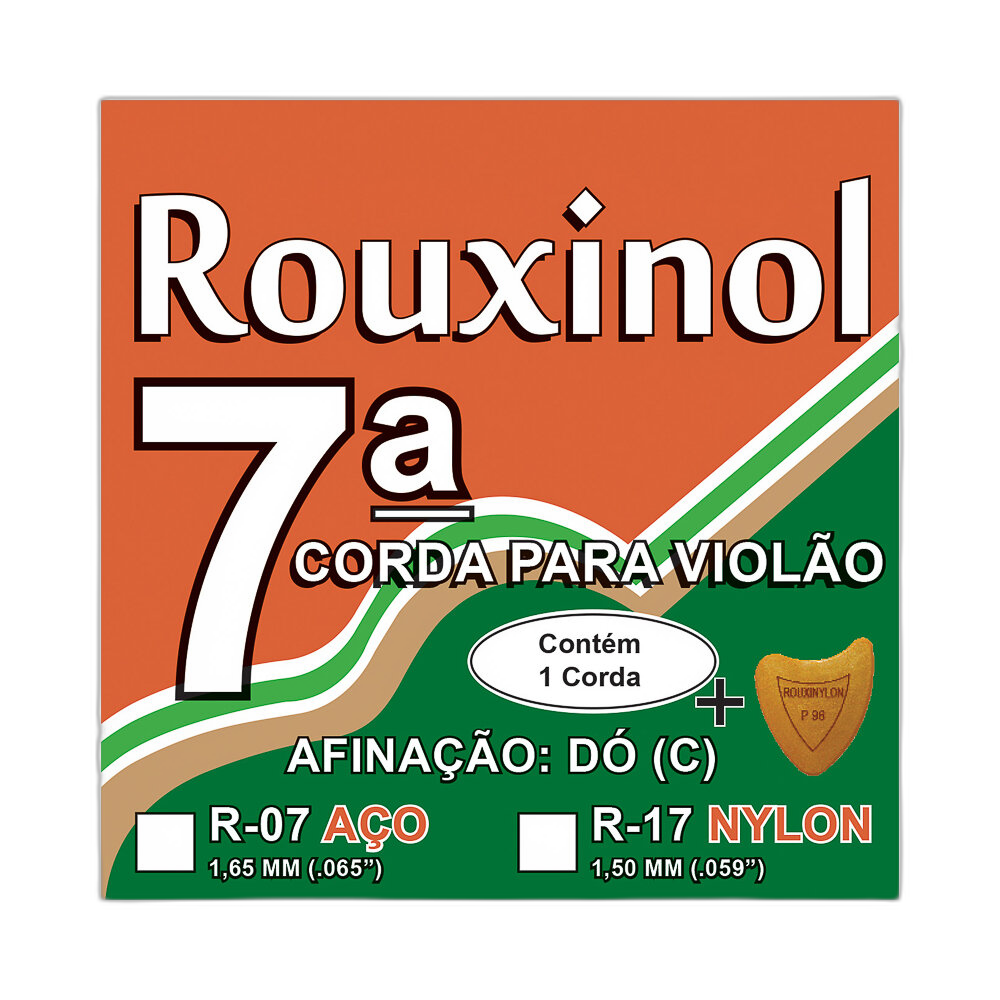 Corda Avulsa Violao Aço 7 Rouxinol R07 com Bolinha (Do)