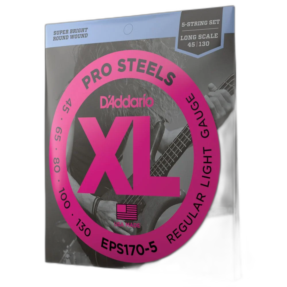 Encordoamento Baixo 5C 45-130 D Addario XLProSteels EPS170-5