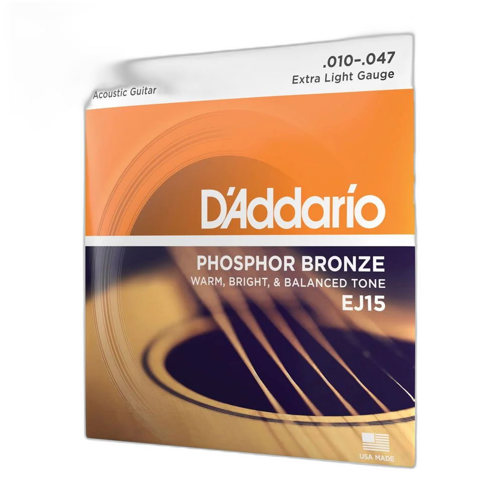 Encordoamento Violão Aço 10-47 D Addario Phosphor EJ15