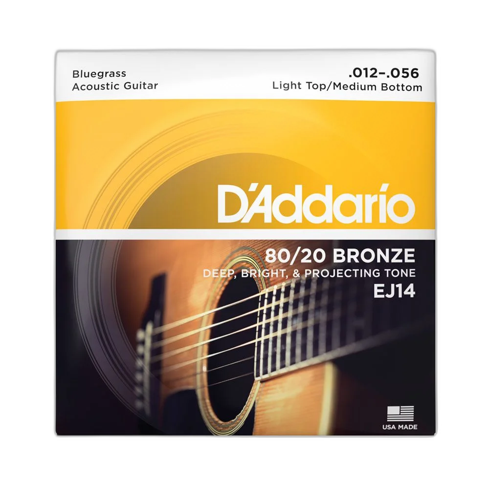 Encordoamento Violão Aço 12-56 D Addario 80/20 Bronze EJ14