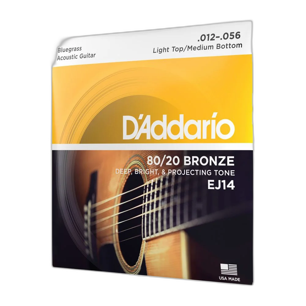 Encordoamento Violão Aço 12-56 D Addario 80/20 Bronze EJ14