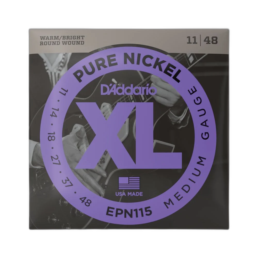 Encordoamento Guitarra 11-41 D Addario XL Pure Nickel EPN115