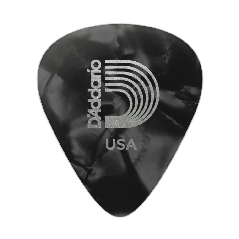 Palheta Celulóide Preta Perolada XPesada D Addario 1CBKP7-10
