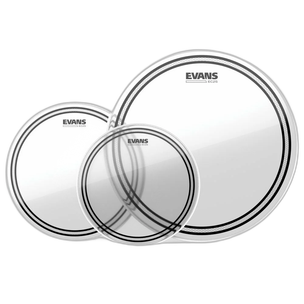 Kit De Peles Standard Evans EC2S Transparente ETP-EC2SCLR-S