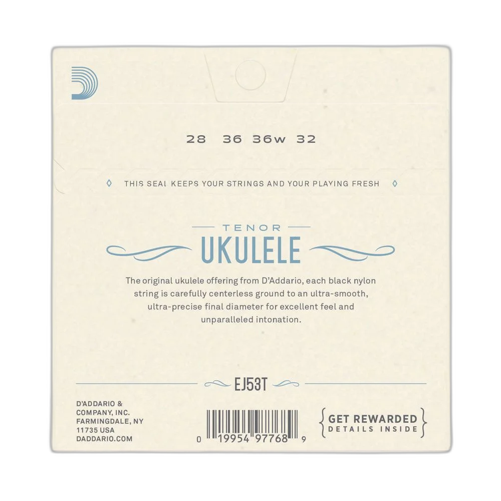 Encordoamento Ukulele Tenor D Addario Pro-Arté EJ53T
